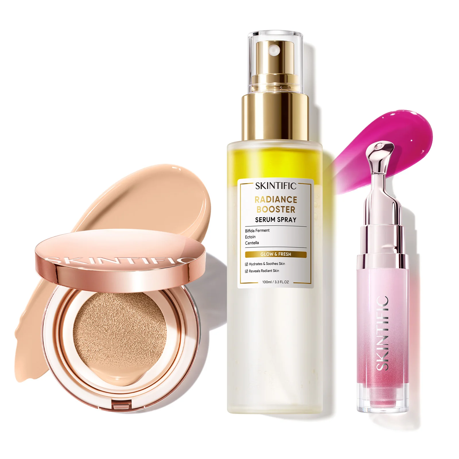 12-Hour Long-Lasting Cover Cushion+ Booster Serum Spray + Lip Serum - Image 45