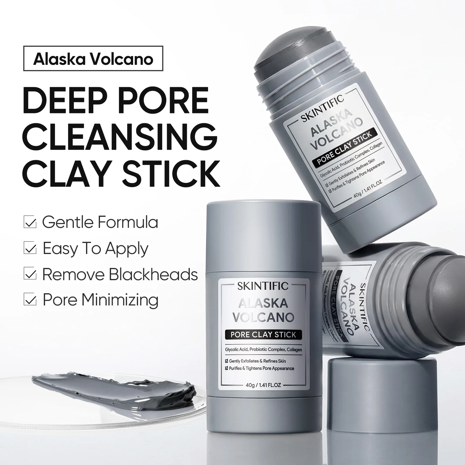Dual Clay Blackhead Clearing & Smooth Skin Set 2pcs - Image 4
